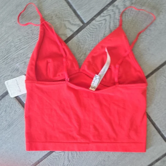 Free People Red Camisole Top-xs fp69 - Picture 6 of 7